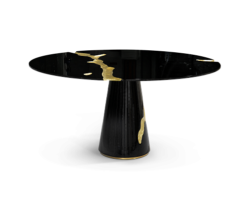 Fissure Black Dining Table