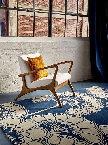 Japanese Floral Midnight 39708 Rug