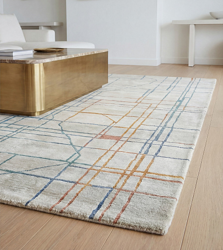 Linen Grid Rug