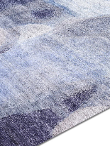 Blue / Grey Handmade Luxury Rug