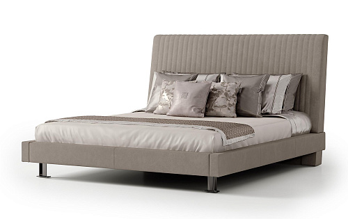 Leather Headboard Bed