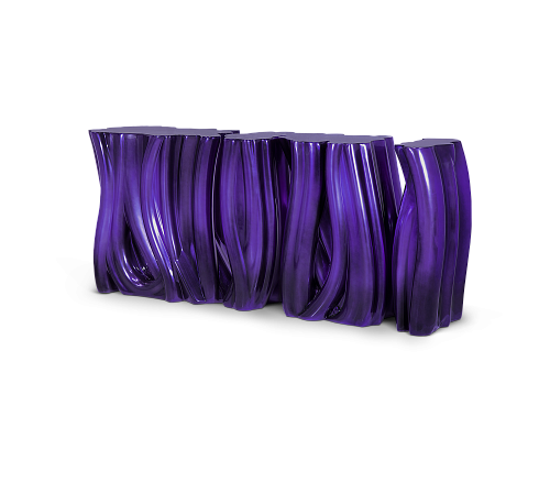 Monochrome Purple Designer Sideboard