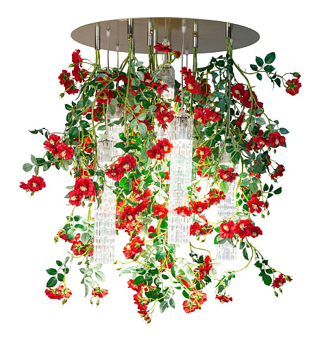 Red Roses Large Chandelier