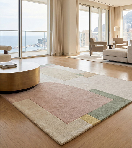 Pale Composition Rug