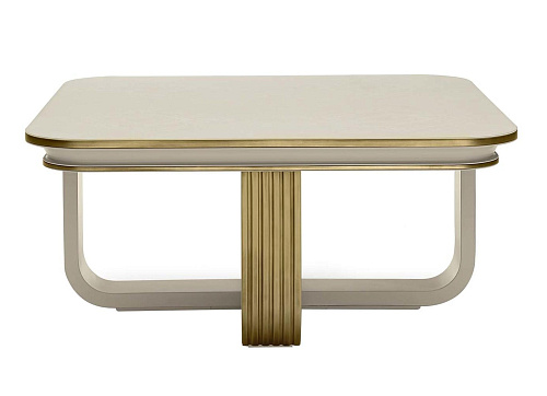 Oliver White and Gold Coffee Table