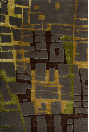 Hand-Knotted Wool & Viscose Rug Diana