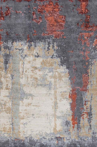 Hand-Knotted Abstract Rug