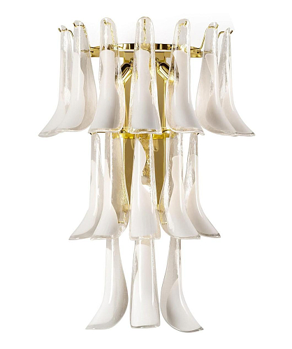 Venetian Glass Leaf Wall Sconce