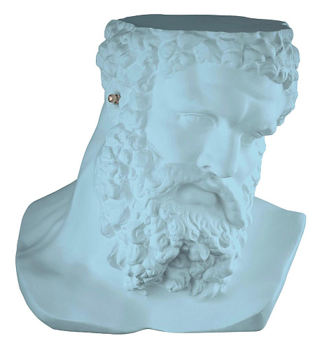Ercole Light Blue Bust Sculpture