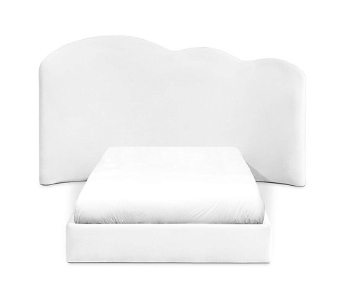 Fluffy Sky White Bed