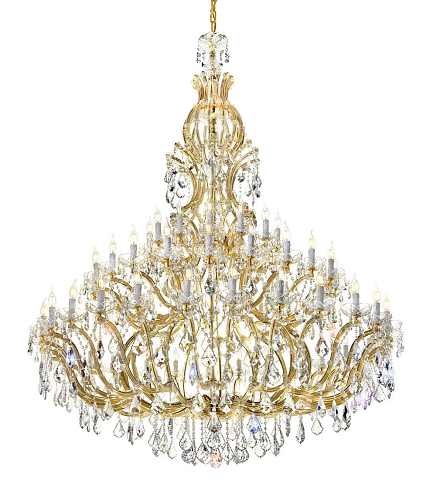 Mariateresa Crystal Chandelier in Gold Finish