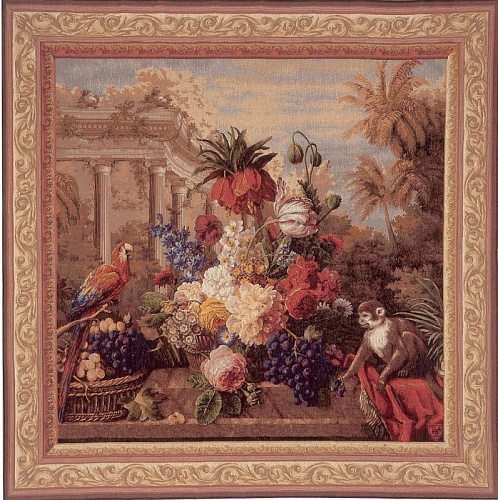 Exotic Bouquet Square Tapestry