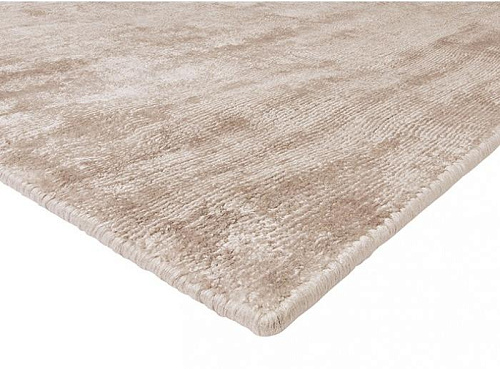 Shiny Beige Handloom Rug