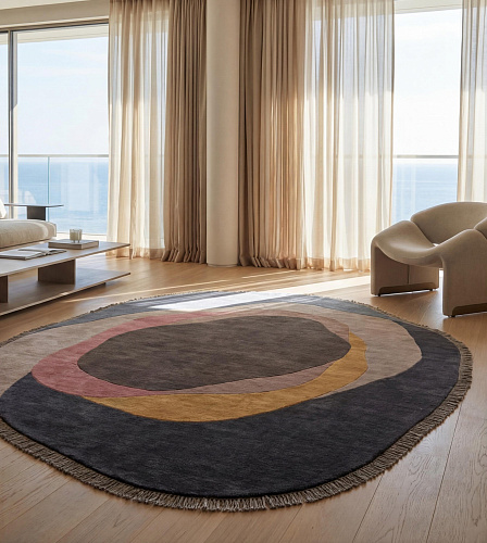 Organic Orbit Midnight Rug