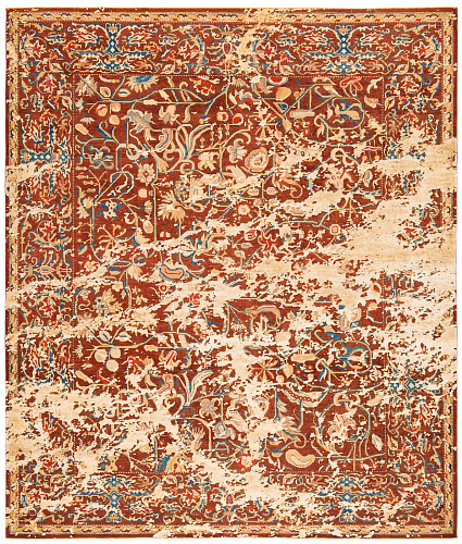 Gulfarang Bond Beige Silk Rug