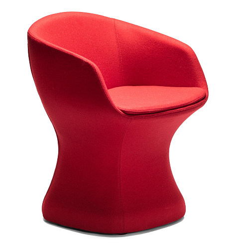 So-Pretty Red Curved Chair