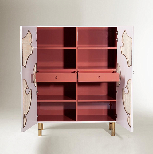 Traje De Luces Handcrafted Bar Cabinet