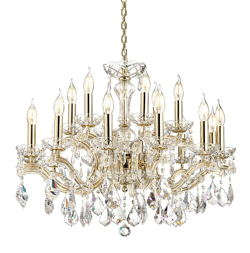 Mariateresa Crystal Chandelier in Gold Finish