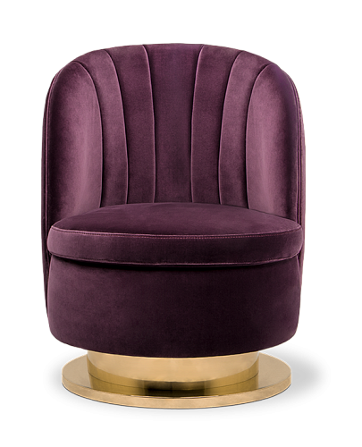 Gavin Purple Single Sofa
