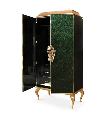Mirage Peacock Feather Armoire
