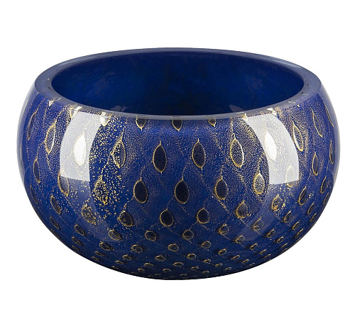 Mocenigo Blue and Gold Bowl
