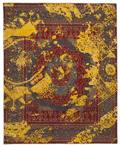 Mamluk Farringdon Tagged Neonorange Rug