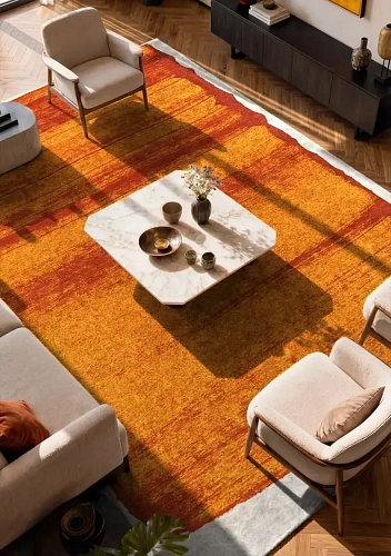 Brush Orange Rug