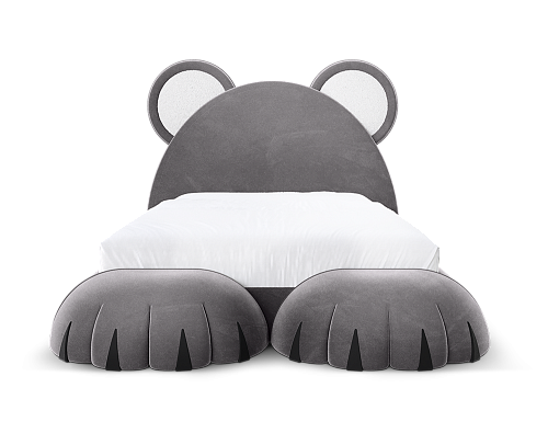 Teddy Dream Grey Bed