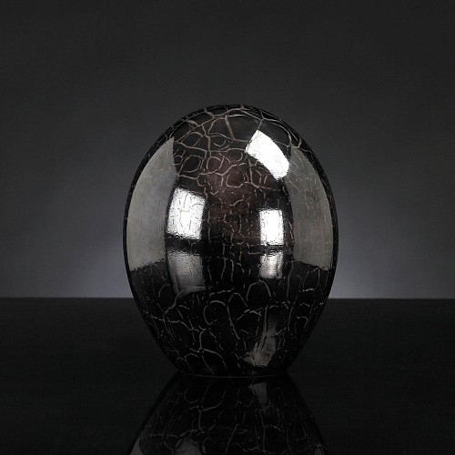 Dark Brown Crystal Egg Decor