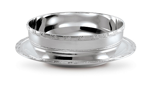 Silver Finger Bowl with Saucer