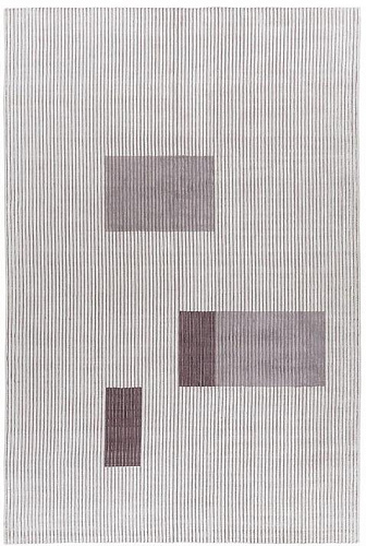 Hand-Loom Viscose Lines Rug