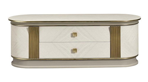 White/Gold Entertainment Unit
