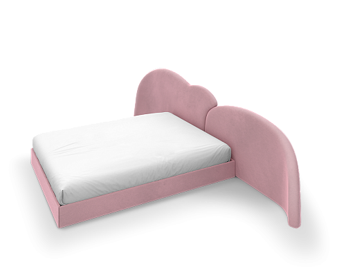 Fluffy Sky 2 Pink Children's Bed