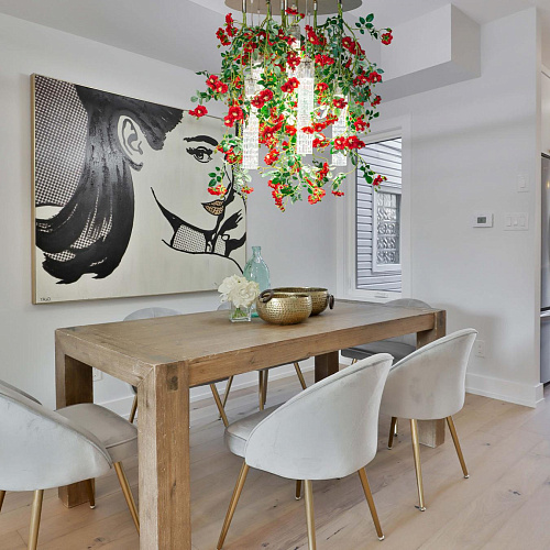 Red Roses Large Chandelier