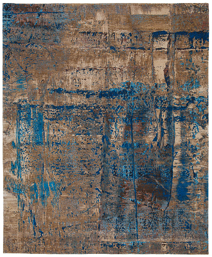 Artwork 3 Multicolor Blue Rug
