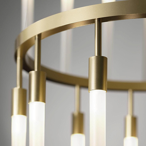 Frosted Glass Ring Chandelier