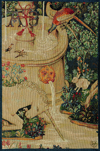 Unicorn Fountain Tapestry