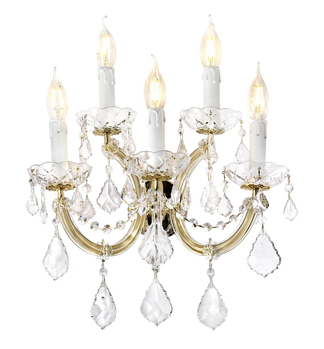 Mariateresa 5-Light Crystal Wall Sconce