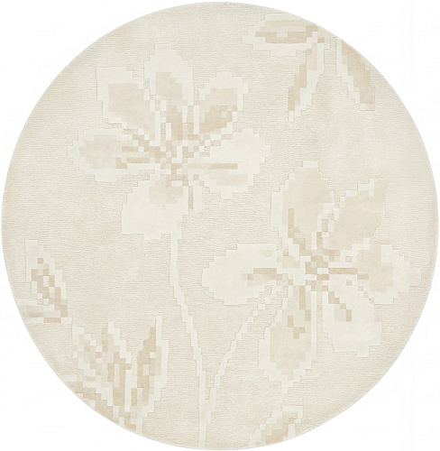 Ivory Rosette Rug