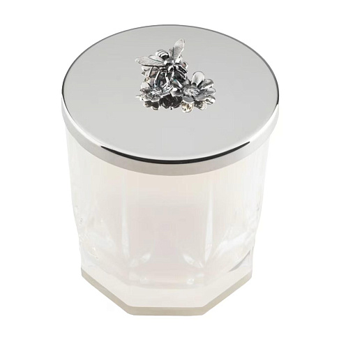 Spring Bee Silver Candle Vase