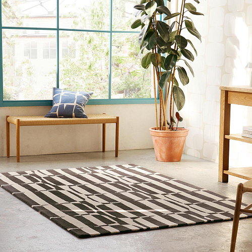 Lohko Stripe Charcoal Rug