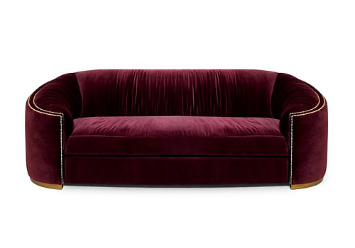 Premium Red Curved Sofa