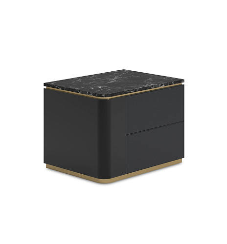 Theo Marble-Top Bedside Table