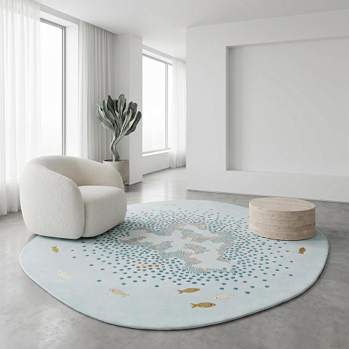 Halo Aqua Rug