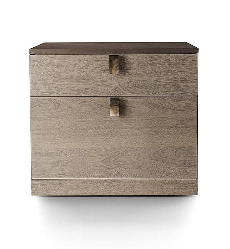 Leather-Top Small File Drawer