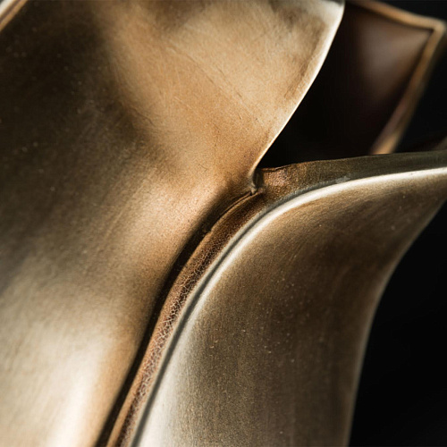 Tulip Brass Sculpted Vase