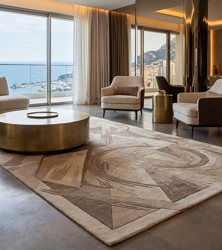 Stone Rosette Rug