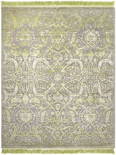Heriz Apple Green Luxury Hand-Knotted Rug