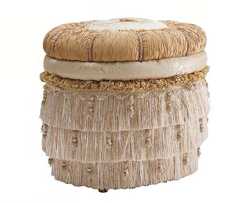 Royal Crafted Circular Pouf