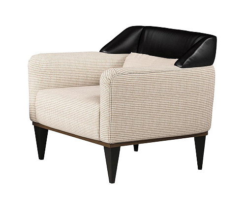 Armchair in Black / Beige